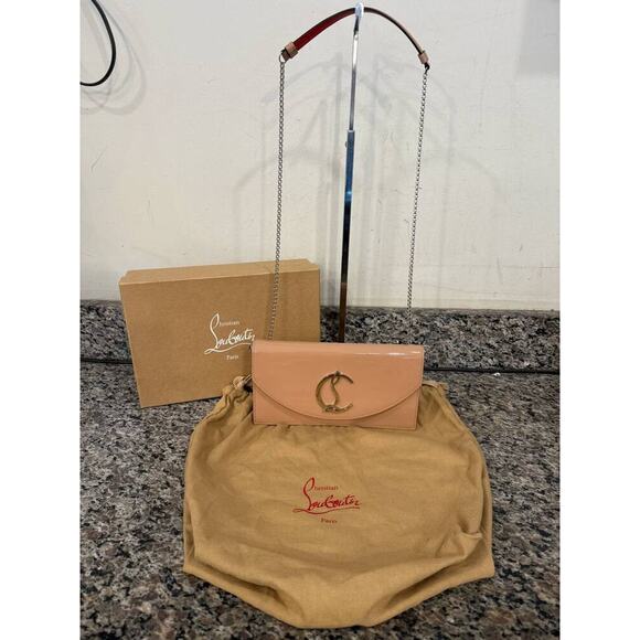 Christian Louboutin Loubi54 Blush Clutch MSRP $1400 SPB-TS 347331 - Picture 1 of 12